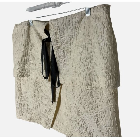 Rosie Assoulin Flapjack Top Off-Shoulder Textured Ivory Size XS - Picture 6 of 7